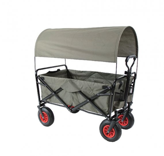 Collapsible Wagon With Canopy - Portable & Versatile Outdoor Transport Solution